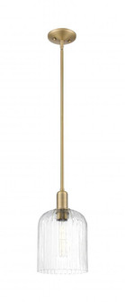 Bridal Veil - 1 Light - 8 inch - Brushed Brass - Mini Pendant (3442|716-1S-BB-G559-8CL)