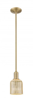 Bridal Veil - 1 Light - 6 inch - Brushed Brass - Mini Pendant (3442|716-1S-BB-G559-5ME)