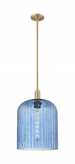 Bridal Veil - 1 Light - 12 inch - Brushed Brass - Mini Pendant (3442|716-1S-BB-G559-12BL)