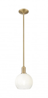 Brookhaven Globe - 1 Light - 6 inch - Brushed Brass - Mini Pendant (3442|716-1S-BB-G483-8OP)