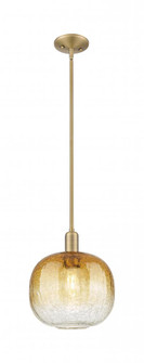 Brookhaven Sphere - 1 Light - 6 inch - Brushed Brass - Mini Pendant (3442|716-1S-BB-G481-10AM)