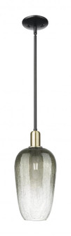 Brookhaven Flute - 1 Light - 6 inch - Black Antique Brass - Mini Pendant (3442|716-1S-BAB-G484-7SL)