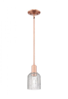 Bridal Veil - 1 Light - 6 inch - Antique Copper - Mini Pendant (3442|716-1S-AC-G559-5CL)