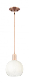 Brookhaven Globe - 1 Light - 6 inch - Antique Copper - Mini Pendant (3442|716-1S-AC-G483-8OP)