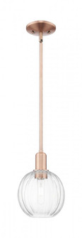 Preston Globe - 1 Light - 6 inch - Antique Copper - Mini Pendant (3442|716-1S-AC-G458-7CL)