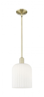 Bridal Veil - 1 Light - 8 inch - Antique Brass - Mini Pendant (3442|716-1S-AB-G559-8GWH)