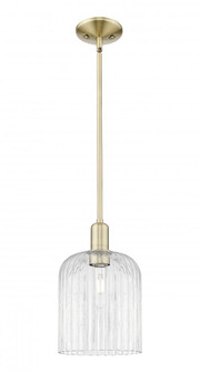 Bridal Veil - 1 Light - 8 inch - Antique Brass - Mini Pendant (3442|716-1S-AB-G559-8CL)