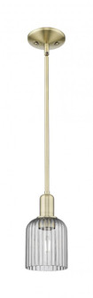 Bridal Veil - 1 Light - 6 inch - Antique Brass - Mini Pendant (3442|716-1S-AB-G559-5SM)
