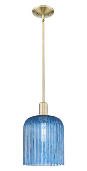 Bridal Veil - 1 Light - 8 inch - Antique Brass - Mini Pendant (3442|716-1S-AB-G559-8BL)