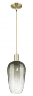 Brookhaven Flute - 1 Light - 6 inch - Antique Brass - Mini Pendant (3442|716-1S-AB-G484-7SL)