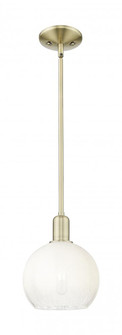 Brookhaven Globe - 1 Light - 6 inch - Antique Brass - Mini Pendant (3442|716-1S-AB-G483-8OP)