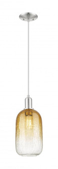 Brookhaven Cloche - 1 Light - 6 inch - Brushed Satin Nickel - Cord hung - Mini Pendant (3442|716-1P-SN-G482-7AM)