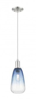 Brookhaven Almond - 1 Light - 6 inch - Brushed Satin Nickel - Cord hung - Mini Pendant (3442|716-1P-SN-G480-6SB)