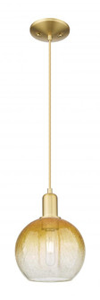 Brookhaven Globe - 1 Light - 6 inch - Satin Gold - Cord hung - Mini Pendant (3442|716-1P-SG-G483-8AM)