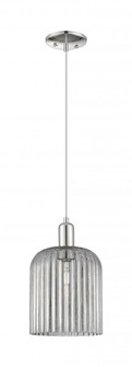 Bridal Veil - 1 Light - 8 inch - Polished Nickel - Cord hung - Mini Pendant (3442|716-1P-PN-G559-8SM)