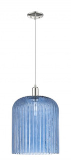 Bridal Veil - 1 Light - 12 inch - Polished Nickel - Cord hung - Mini Pendant (3442|716-1P-PN-G559-12BL)