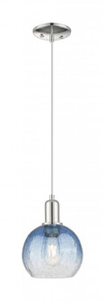 Brookhaven Globe - 1 Light - 6 inch - Polished Nickel - Cord hung - Mini Pendant (3442|716-1P-PN-G483-8SB)