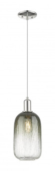Brookhaven Cloche - 1 Light - 6 inch - Polished Nickel - Cord hung - Mini Pendant (3442|716-1P-PN-G482-7SL)