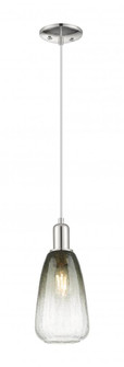 Brookhaven Almond - 1 Light - 6 inch - Polished Nickel - Cord hung - Mini Pendant (3442|716-1P-PN-G480-6SL)