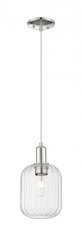 Preston Cylinder - 1 Light - 6 inch - Polished Nickel - Cord hung - Mini Pendant (3442|716-1P-PN-G460-7CL)