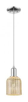 Bridal Veil - 1 Light - 6 inch - Polished Chrome - Cord hung - Mini Pendant (3442|716-1P-PC-G559-5ME)