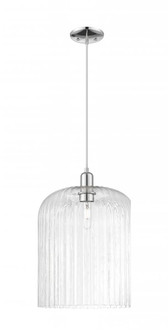 Bridal Veil - 1 Light - 12 inch - Polished Chrome - Cord hung - Mini Pendant (3442|716-1P-PC-G559-12CL)