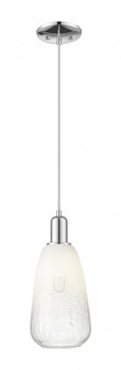 Brookhaven Almond - 1 Light - 6 inch - Polished Chrome - Cord hung - Mini Pendant (3442|716-1P-PC-G480-6OP)