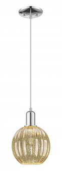 Preston Globe - 1 Light - 6 inch - Polished Chrome - Cord hung - Mini Pendant (3442|716-1P-PC-G458-7ME)