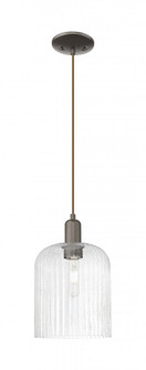 Bridal Veil - 1 Light - 8 inch - Oil Rubbed Bronze - Cord hung - Mini Pendant (3442|716-1P-OB-G559-8SDY)