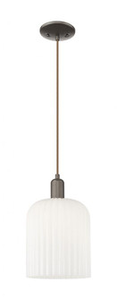 Bridal Veil - 1 Light - 8 inch - Oil Rubbed Bronze - Cord hung - Mini Pendant (3442|716-1P-OB-G559-8GWH)