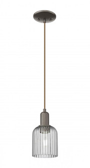 Bridal Veil - 1 Light - 6 inch - Oil Rubbed Bronze - Cord hung - Mini Pendant (3442|716-1P-OB-G559-5SM)