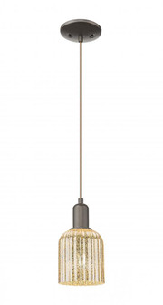 Bridal Veil - 1 Light - 6 inch - Oil Rubbed Bronze - Cord hung - Mini Pendant (3442|716-1P-OB-G559-5ME)