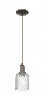 Bridal Veil - 1 Light - 6 inch - Oil Rubbed Bronze - Cord hung - Mini Pendant (3442|716-1P-OB-G559-5SDY)