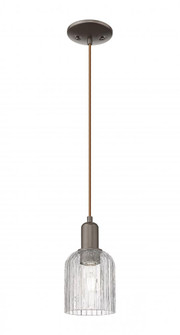 Bridal Veil - 1 Light - 6 inch - Oil Rubbed Bronze - Cord hung - Mini Pendant (3442|716-1P-OB-G559-5CL)