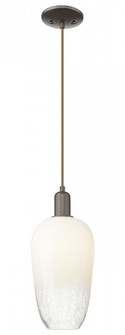 Brookhaven Flute - 1 Light - 6 inch - Oil Rubbed Bronze - Cord hung - Mini Pendant (3442|716-1P-OB-G484-7OP)