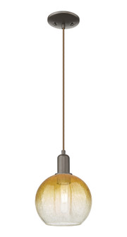 Brookhaven Globe - 1 Light - 6 inch - Oil Rubbed Bronze - Cord hung - Mini Pendant (3442|716-1P-OB-G483-8AM)