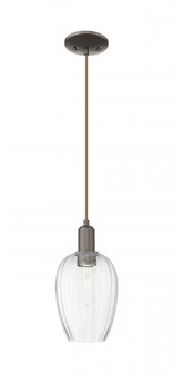 Preston Flute - 1 Light - 6 inch - Oil Rubbed Bronze - Cord hung - Mini Pendant (3442|716-1P-OB-G457-6CL)