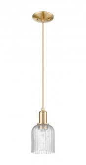 Bridal Veil - 1 Light - 6 inch - Champagne Bronze - Cord hung - Mini Pendant (3442|716-1P-CB-G559-5SDY)