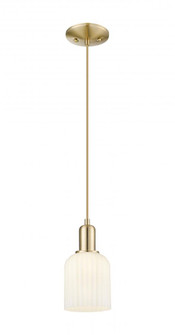 Bridal Veil - 1 Light - 6 inch - Champagne Bronze - Cord hung - Mini Pendant (3442|716-1P-CB-G559-5GWH)
