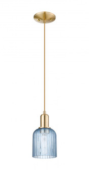 Bridal Veil - 1 Light - 6 inch - Champagne Bronze - Cord hung - Mini Pendant (3442|716-1P-CB-G559-5BL)