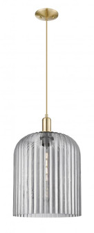Bridal Veil - 1 Light - 12 inch - Champagne Bronze - Cord hung - Mini Pendant (3442|716-1P-CB-G559-12SM)