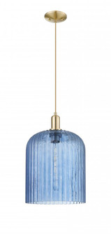 Bridal Veil - 1 Light - 12 inch - Champagne Bronze - Cord hung - Mini Pendant (3442|716-1P-CB-G559-12BL)