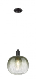 Brookhaven Sphere - 1 Light - 6 inch - Matte Black - Cord hung - Mini Pendant (3442|716-1P-BK-G481-10SL)