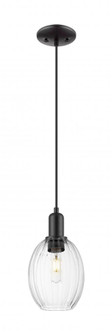 Preston Bulb - 1 Light - 6 inch - Matte Black - Cord hung - Mini Pendant (3442|716-1P-BK-G459-6CL)