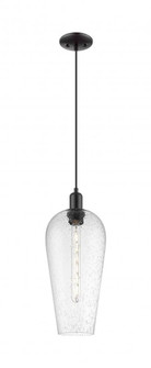 Chelsea - 1 Light - 6 inch - Matte Black - Cord hung - Mini Pendant (3442|716-1P-BK-G456-8SDY)