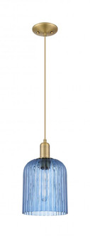 Bridal Veil - 1 Light - 8 inch - Brushed Brass - Cord hung - Mini Pendant (3442|716-1P-BB-G559-8BL)