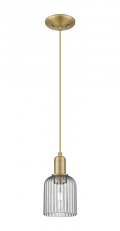 Bridal Veil - 1 Light - 6 inch - Brushed Brass - Cord hung - Mini Pendant (3442|716-1P-BB-G559-5SM)