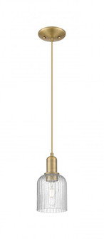 Bridal Veil - 1 Light - 6 inch - Brushed Brass - Cord hung - Mini Pendant (3442|716-1P-BB-G559-5SDY)