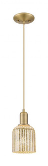 Bridal Veil - 1 Light - 6 inch - Brushed Brass - Cord hung - Mini Pendant (3442|716-1P-BB-G559-5ME)