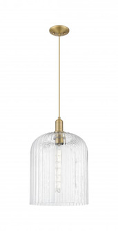 Bridal Veil - 1 Light - 12 inch - Brushed Brass - Cord hung - Mini Pendant (3442|716-1P-BB-G559-12CL)